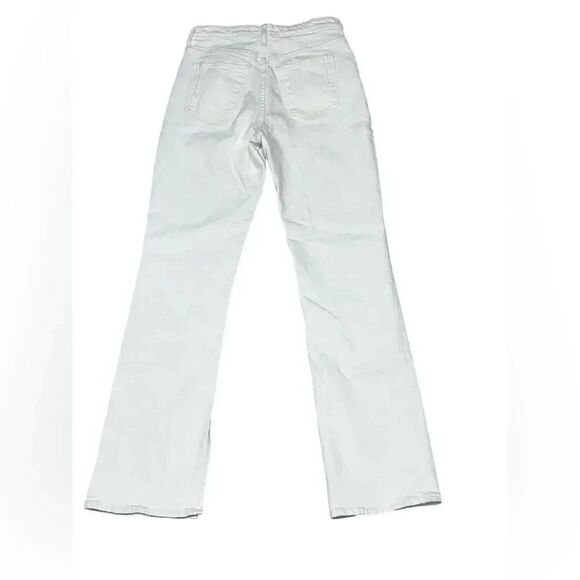 Derek Lam 10 Crosby Frankie Ultra High-Rise Stretch Straight Jeans Ivory Size 29 - Picture 5 of 11